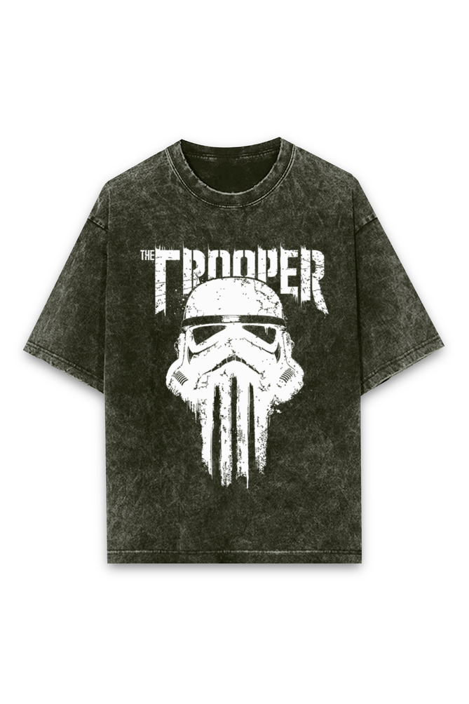 Trooper Acid Washed Oversized T-Shirt